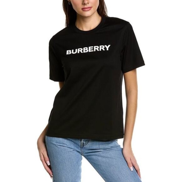 Burberry Womens  Logo T-Shirt, Black - Picture 1 of 3